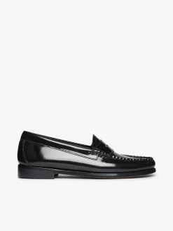 Discount G.H.BASS Weejuns Penny Loafers Patent Leather Black
