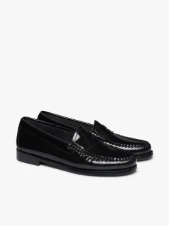 Discount G.H.BASS Weejuns Penny Loafers Patent Leather Black