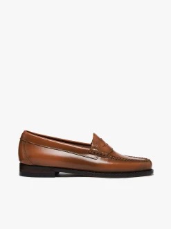 Best G.H.BASS Weejuns Penny Loafers Bombay Brown Leather Dark Brown