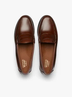Online G.H.BASS Weejuns Penny Loafers Leather Cognac