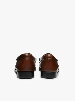 Online G.H.BASS Weejuns Penny Loafers Leather Cognac