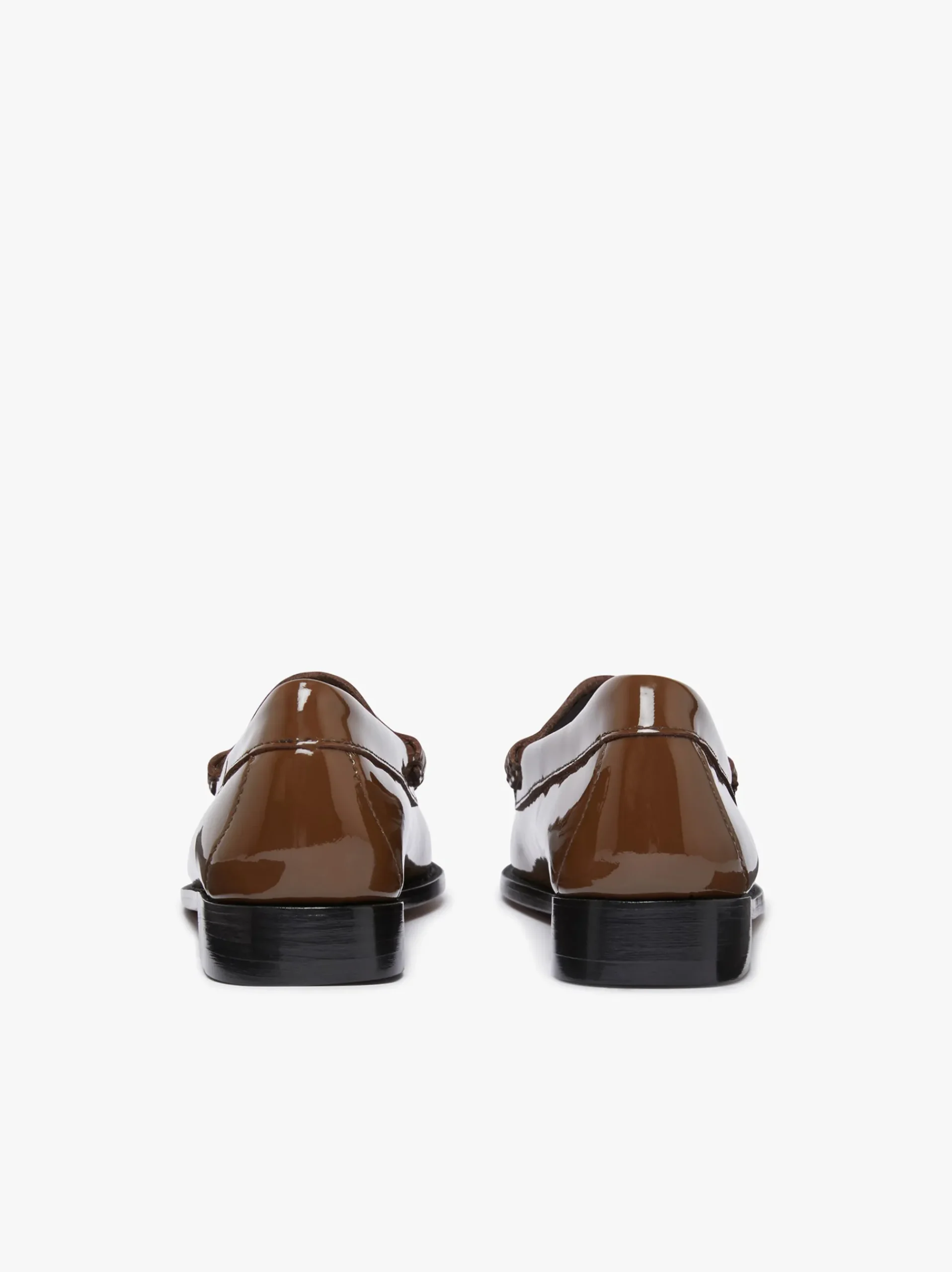 G.H.BASS Weejuns Penny Loafers Dark Brown Patent Leather