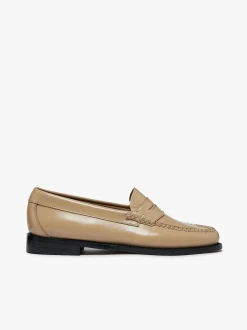 New G.H.BASS Weejuns Penny Loafers Leather Light Tan