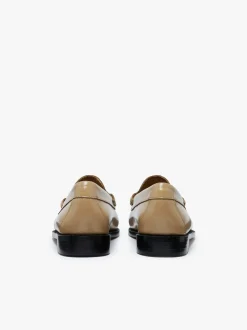 New G.H.BASS Weejuns Penny Loafers Leather Light Tan