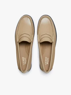 New G.H.BASS Weejuns Penny Loafers Leather Light Tan