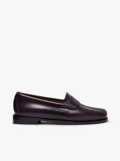 Hot G.H.BASS Weejuns Penny Loafers leather Plum