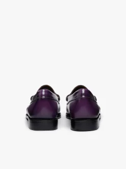Outlet G.H.BASS Weejuns Penny Loafers Leather Purple
