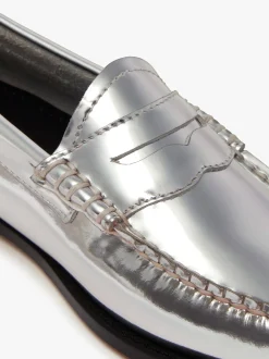 Best G.H.BASS Weejuns Penny Loafers Leather Silver