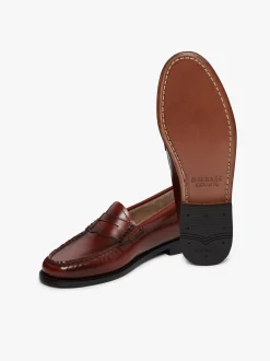Discount G.H.BASS Weejuns Penny Loafers Leather Smoke Paprika