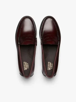 New G.H.BASS Weejuns Penny Loafers Leather Wine
