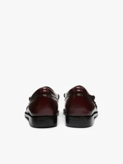 New G.H.BASS Weejuns Penny Loafers Leather Wine
