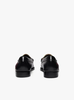 Clearance G.H.BASS Weejuns Penny Love Loafers Black & Pink Leather