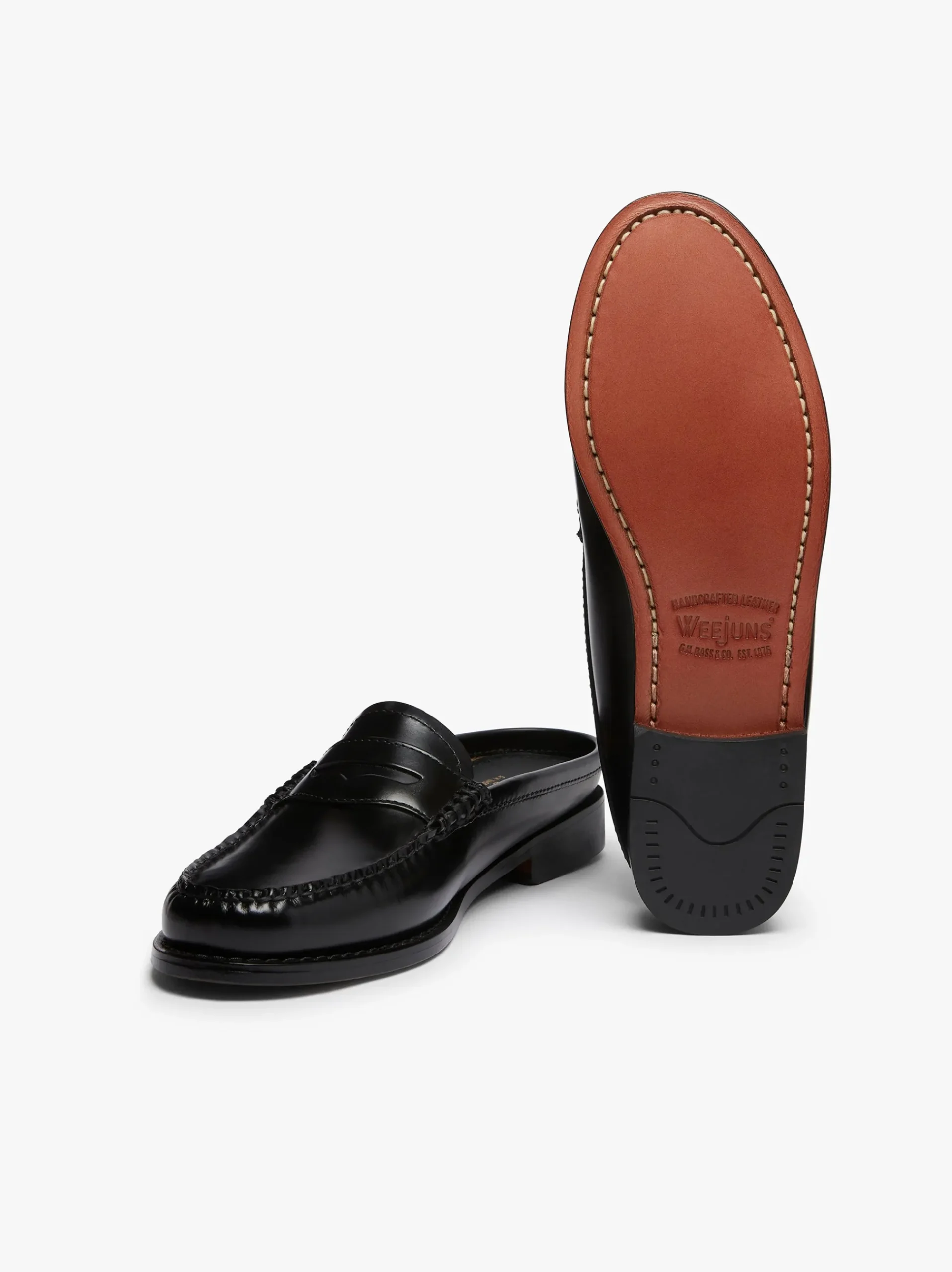 G.H.BASS Weejuns Penny Slides Leather Black