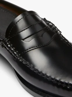 G.H.BASS Weejuns Penny Slides Leather Black