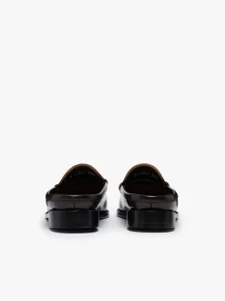 Online G.H.BASS Weejuns Penny Slides Leather Chocolate