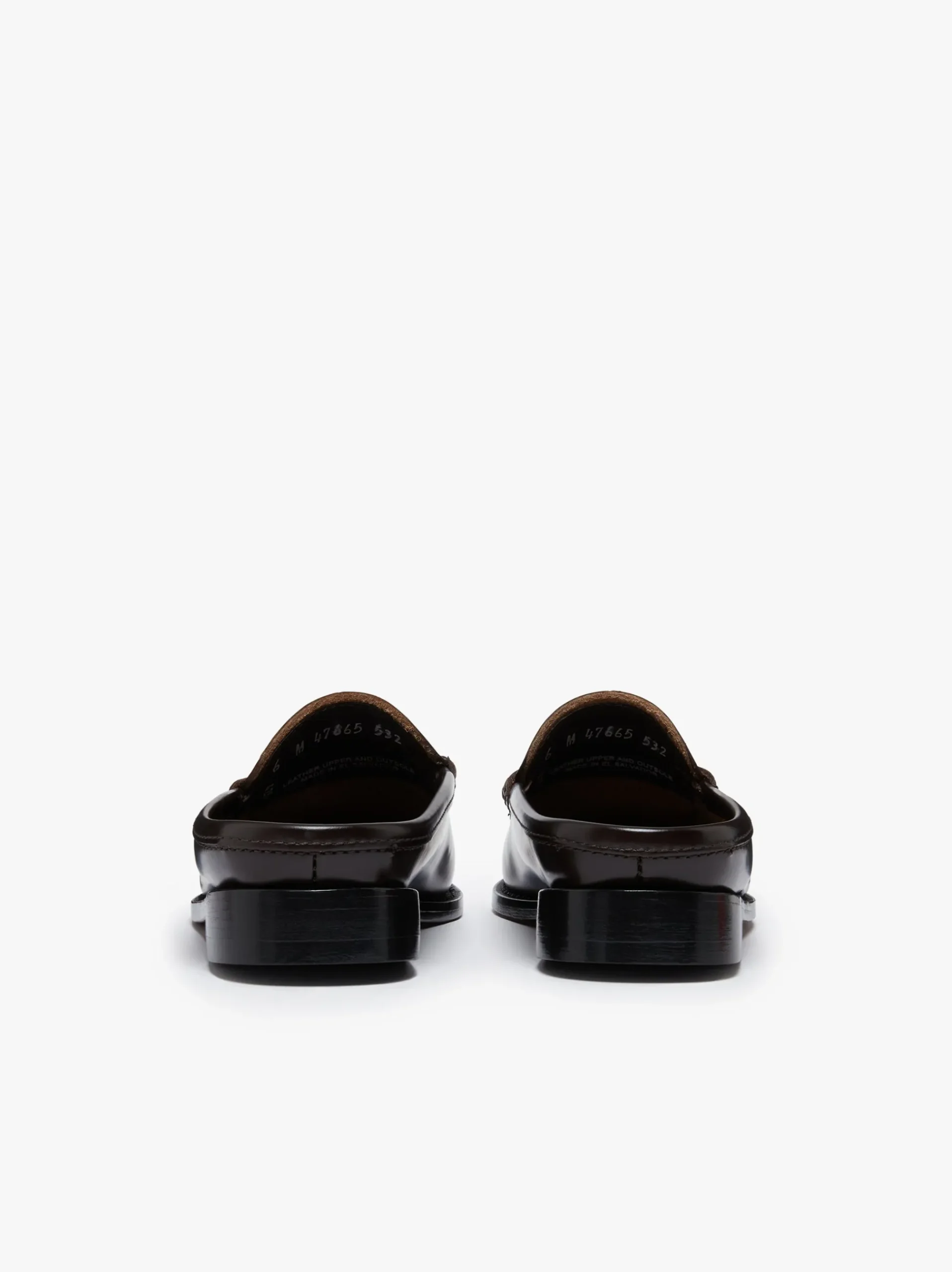 Online G.H.BASS Weejuns Penny Slides Leather Chocolate