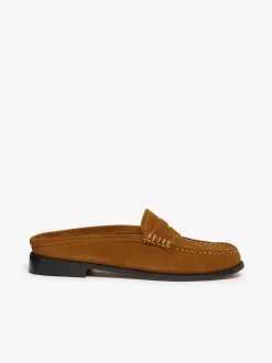 Clearance G.H.BASS Weejuns Penny Slides suede Mid Brown