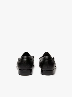 Clearance G.H.BASS Weejuns Reigning Champ Larson Penny Loafers Black and white leather Black & White