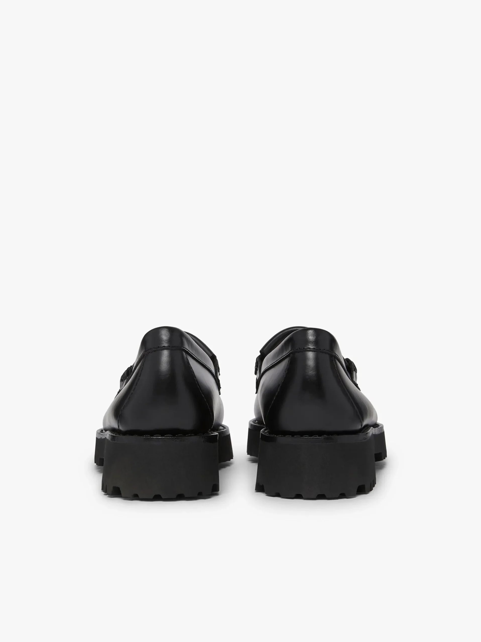 Sale G.H.BASS Weejuns 90s Esther Kiltie Tassel Loafers Leather Black