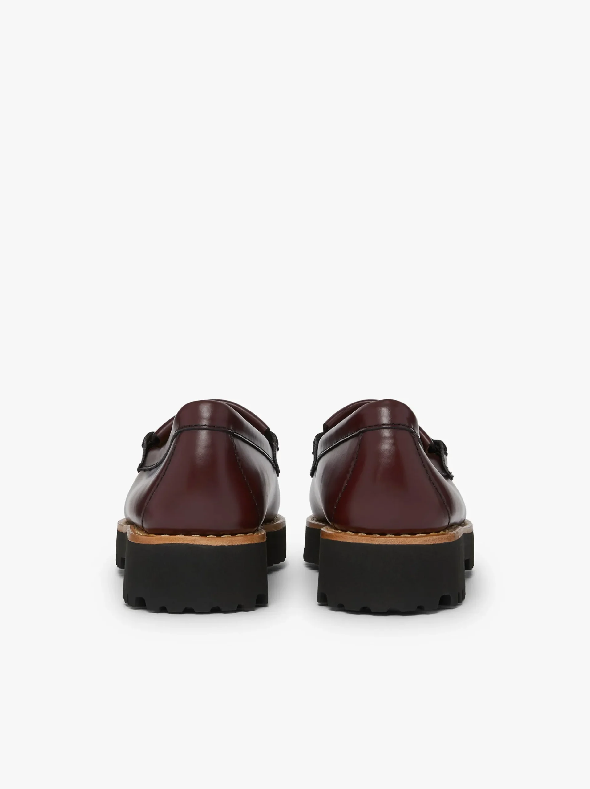 Discount G.H.BASS Weejuns 90s Esther Kiltie Tassel Loafers Leather Wine