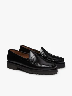 New G.H.BASS Weejuns 90s Larson Penny Loafers Leather Black