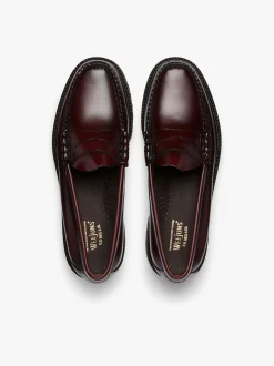 New G.H.BASS Weejuns 90s Larson Penny Loafers Leather Wine