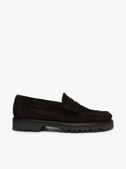 Discount G.H.BASS Weejuns 90s Larson Penny Loafers Suede Black