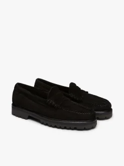 Discount G.H.BASS Weejuns 90s Larson Penny Loafers Suede Black