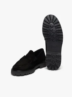 Discount G.H.BASS Weejuns 90s Larson Penny Loafers Suede Black
