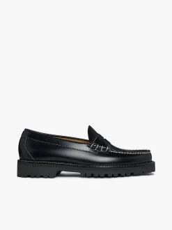 Clearance G.H.BASS Weejuns 90s Larson Penny Loafers Leather Black