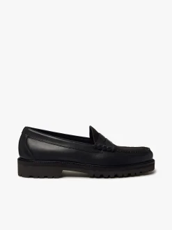 New G.H.BASS Weejuns 90s Larson Penny Loafers Leather Black