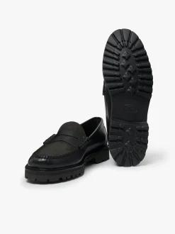 New G.H.BASS Weejuns 90s Larson Penny Loafers Leather Black