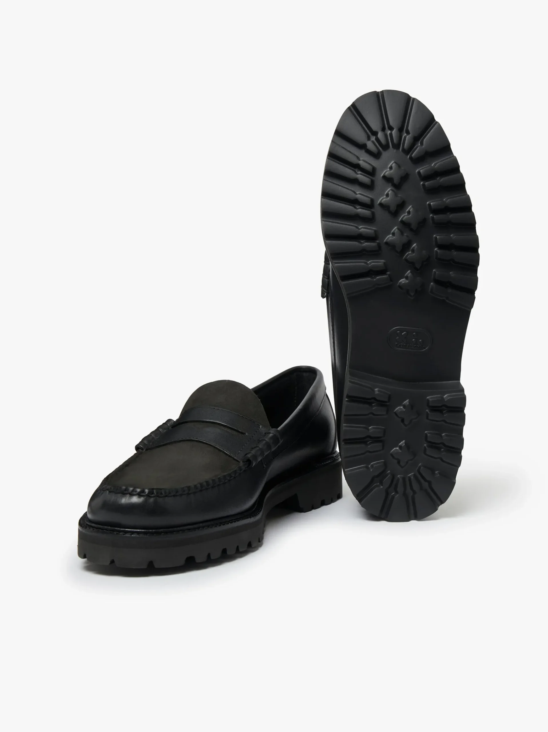 New G.H.BASS Weejuns 90s Larson Penny Loafers Leather Black