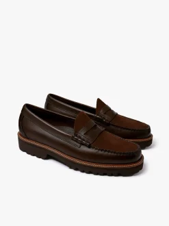 G.H.BASS Weejuns 90s Larson Penny Loafers Leather Chocolate