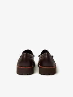 G.H.BASS Weejuns 90s Larson Penny Loafers Leather Chocolate