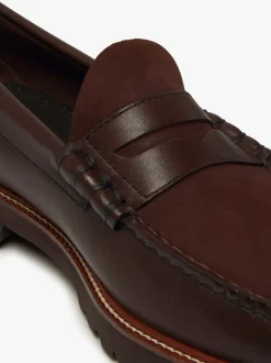 G.H.BASS Weejuns 90s Larson Penny Loafers Leather Chocolate