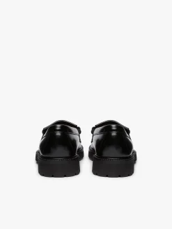 New G.H.BASS Weejuns 90s Layton II Kiltie Loafers Leather Black