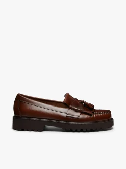 Discount G.H.BASS Weejuns 90s Layton II Kiltie Loafers Leather Brown