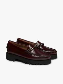 Online G.H.BASS Weejuns 90s Lianna Horsebit Loafers Leather Wine