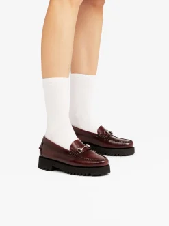 Online G.H.BASS Weejuns 90s Lianna Horsebit Loafers Leather Wine