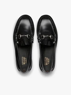 G.H.BASS Weejuns 90s Lincoln Horsebit Loafers Black Leather