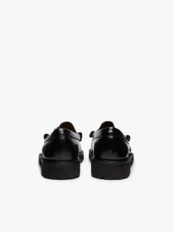 G.H.BASS Weejuns 90s Lincoln Horsebit Loafers Black Leather