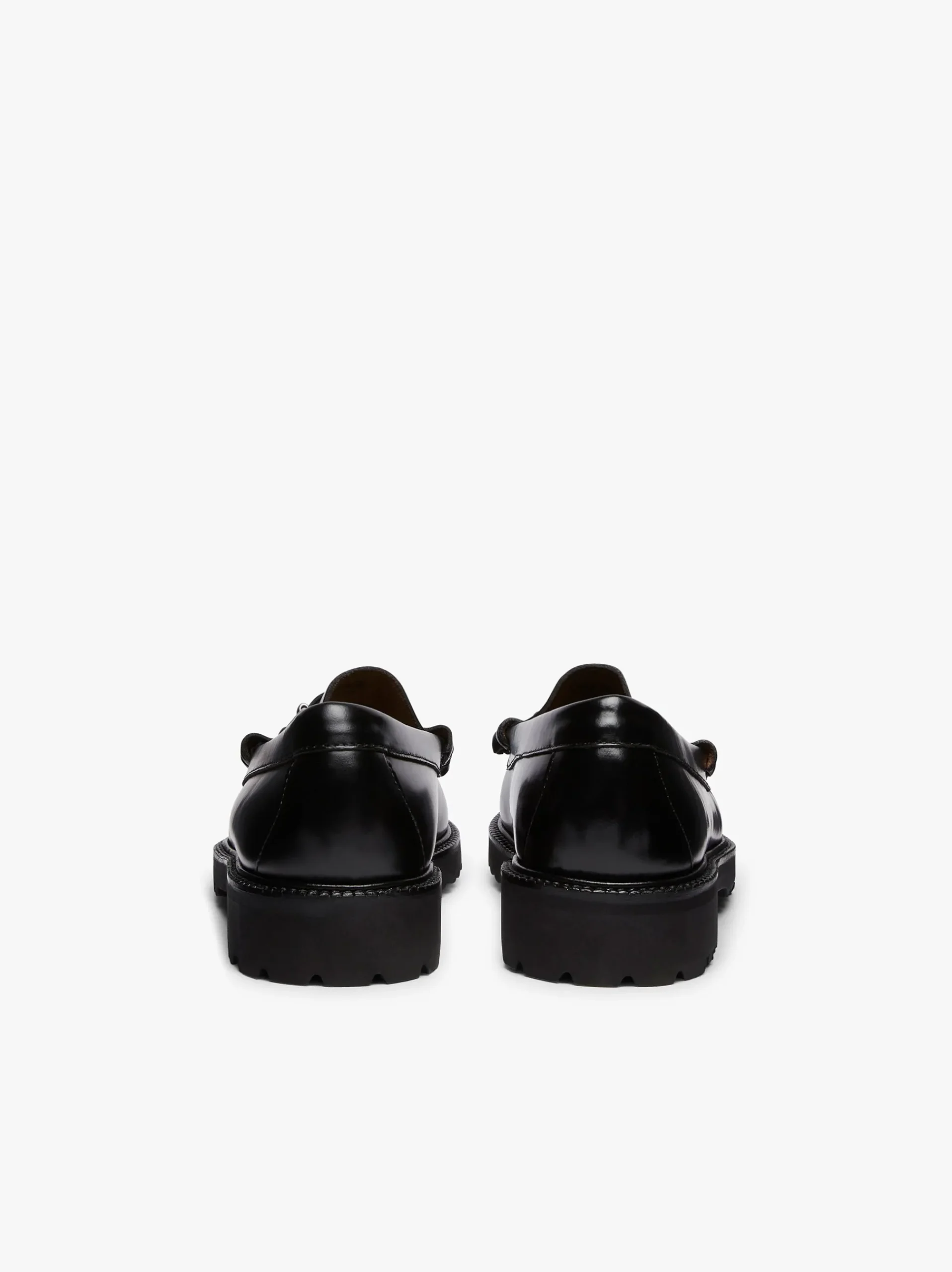 G.H.BASS Weejuns 90s Lincoln Horsebit Loafers Black Leather