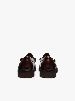 G.H.BASS Weejuns 90s Lincoln Horsebit Loafers Leather Wine