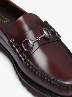G.H.BASS Weejuns 90s Lincoln Horsebit Loafers Leather Wine