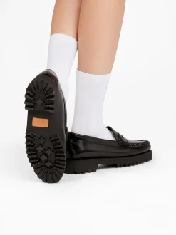 Outlet G.H.BASS Weejuns 90s Penny Loafers Leather Black