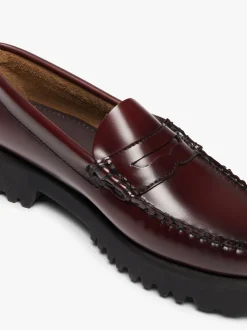 Clearance G.H.BASS Weejuns 90s Penny Loafers Leather Wine