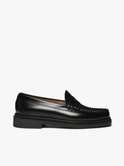 Discount G.H.BASS Weejuns Step Larson Penny Loafers Leather Black