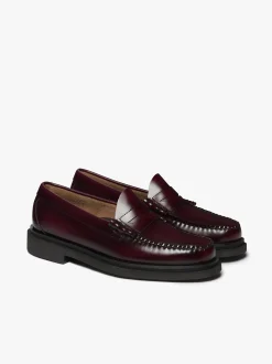 G.H.BASS Weejuns Step Larson Penny Loafers Leather Wine