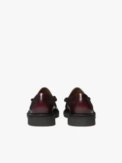 G.H.BASS Weejuns Step Larson Penny Loafers Leather Wine
